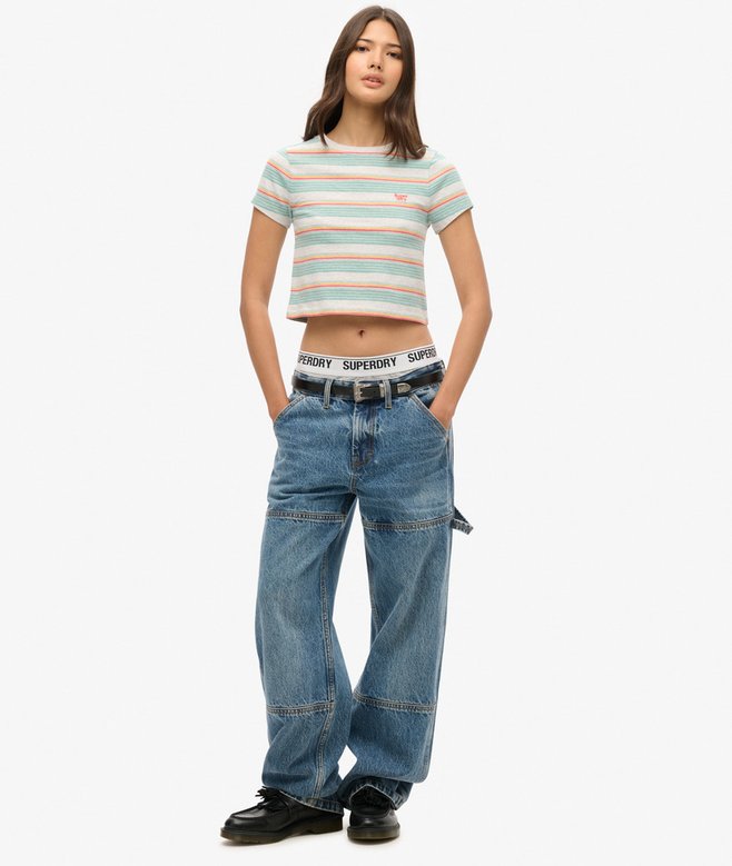Superdry Camiseta Corta A Rayas Vintage