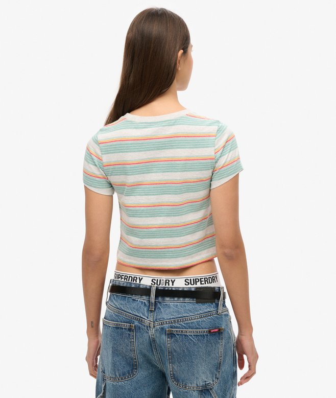 Superdry Camiseta Corta A Rayas Vintage