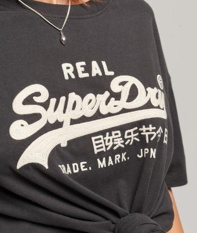 Superdry Camiseta De Corte Cuadrado Vintage Logo