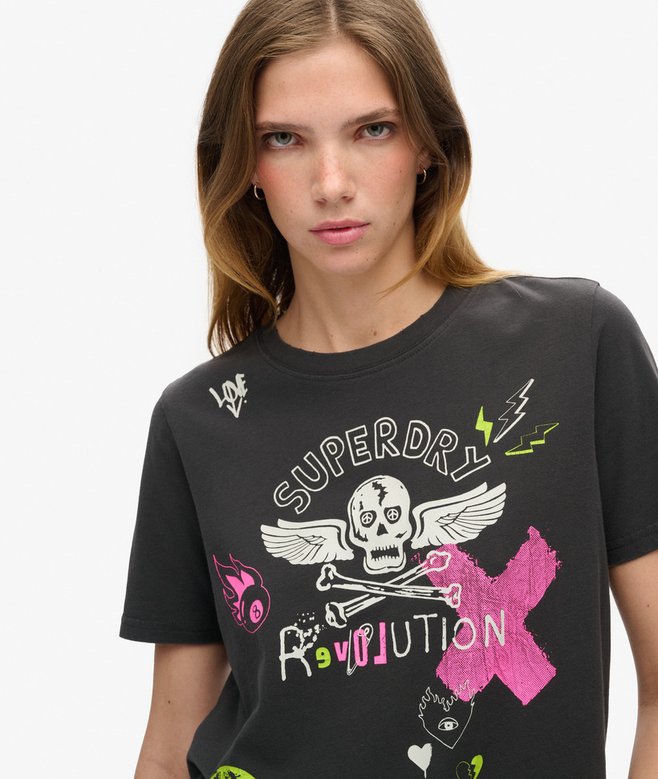 Superdry Camiseta De Corte Holgado Lo-Fi Punk