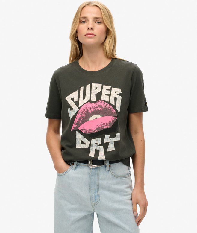 superdry Camiseta de corte holgado Lo-Fi Punk