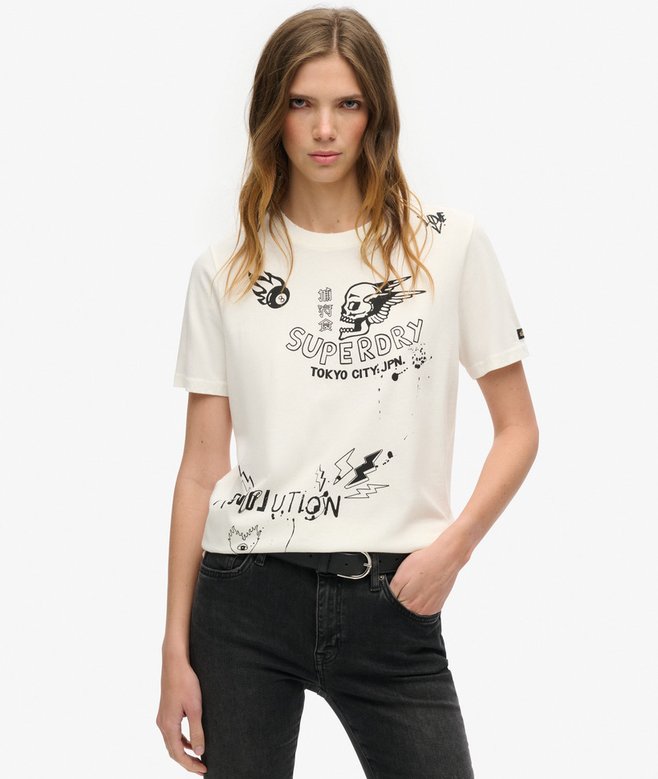 superdry Camiseta de corte holgado Lo-Fi Punk