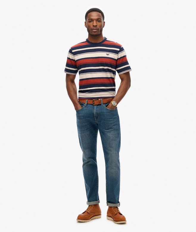 Superdry Camiseta De Corte Relajado A Rayas