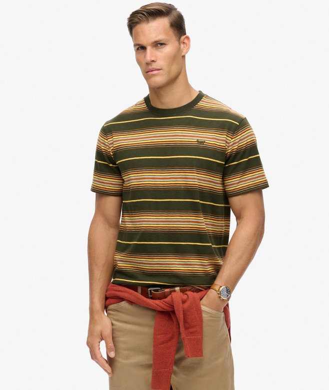 superdry Camiseta de corte relajado a rayas