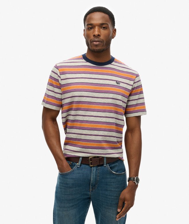 superdry Camiseta de corte relajado a rayas