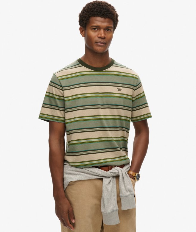 superdry Camiseta de corte relajado a rayas