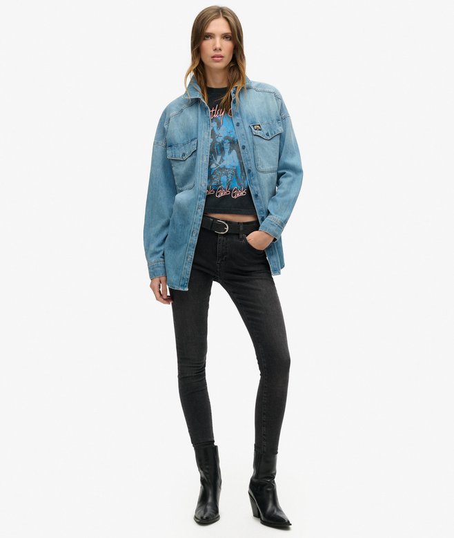 Superdry Camiseta De Manga Casquillo Motley Crue