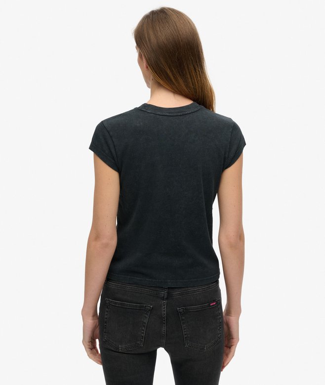 Superdry Camiseta De Manga Casquillo Motley Crue