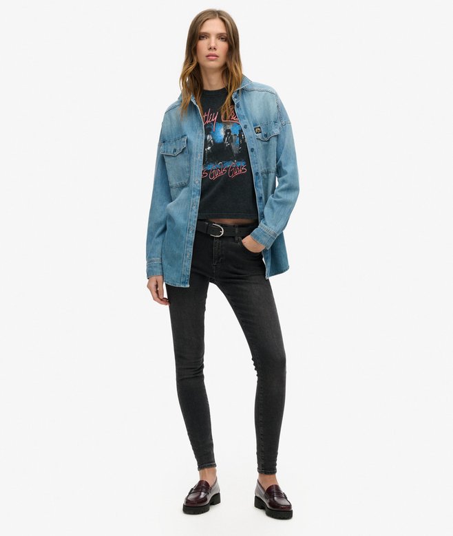 Superdry Camiseta De Manga Casquillo Motley Crue