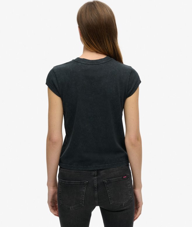 Superdry Camiseta De Manga Casquillo Motley Crue