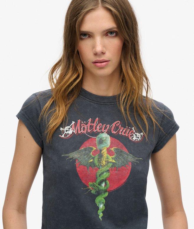 Superdry Camiseta De Manga Casquillo Motley Crue