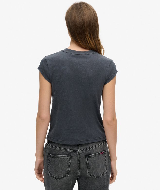 Superdry Camiseta De Manga Casquillo Motley Crue