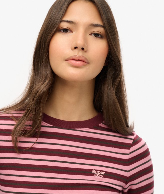 Superdry Camiseta De Manga Larga A Rayas