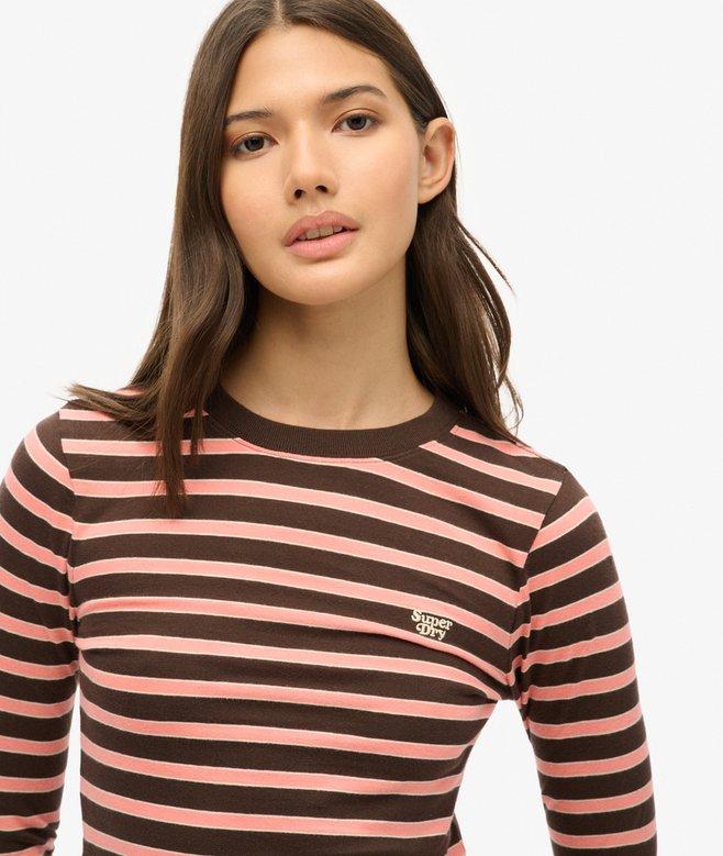 Superdry Camiseta De Manga Larga A Rayas