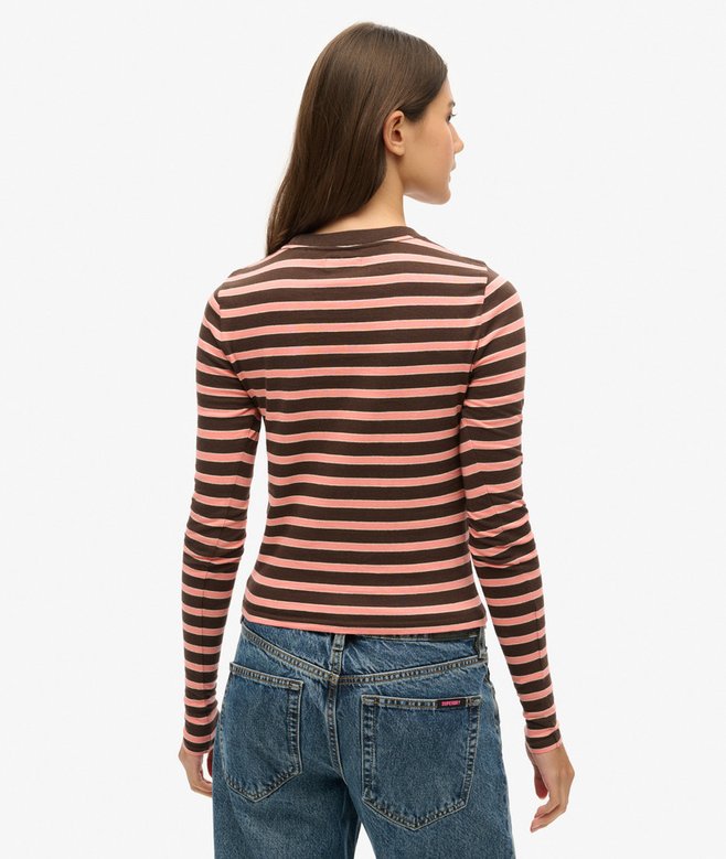 Superdry Camiseta De Manga Larga A Rayas