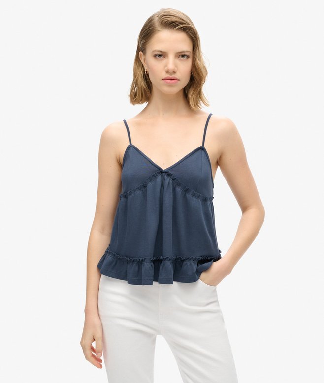 superdry Camiseta de punto a capas con tirantes