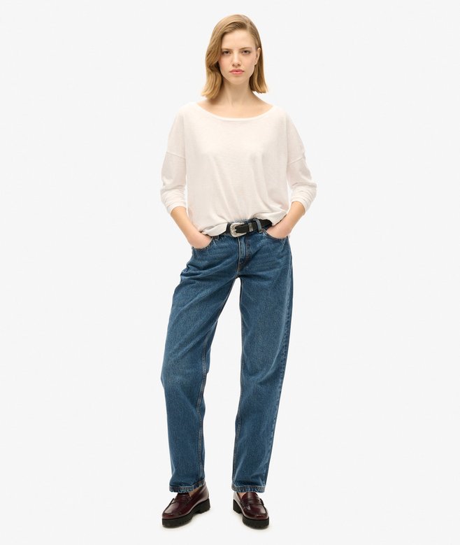 Superdry Camiseta De Punto De Manga Larga