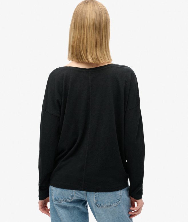 Superdry Camiseta De Punto De Manga Larga