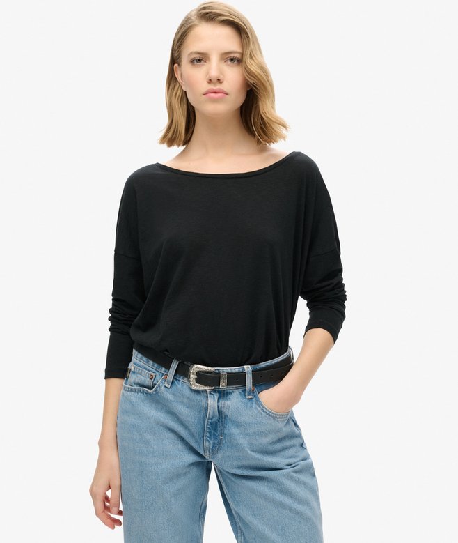 superdry Camiseta de punto de manga larga