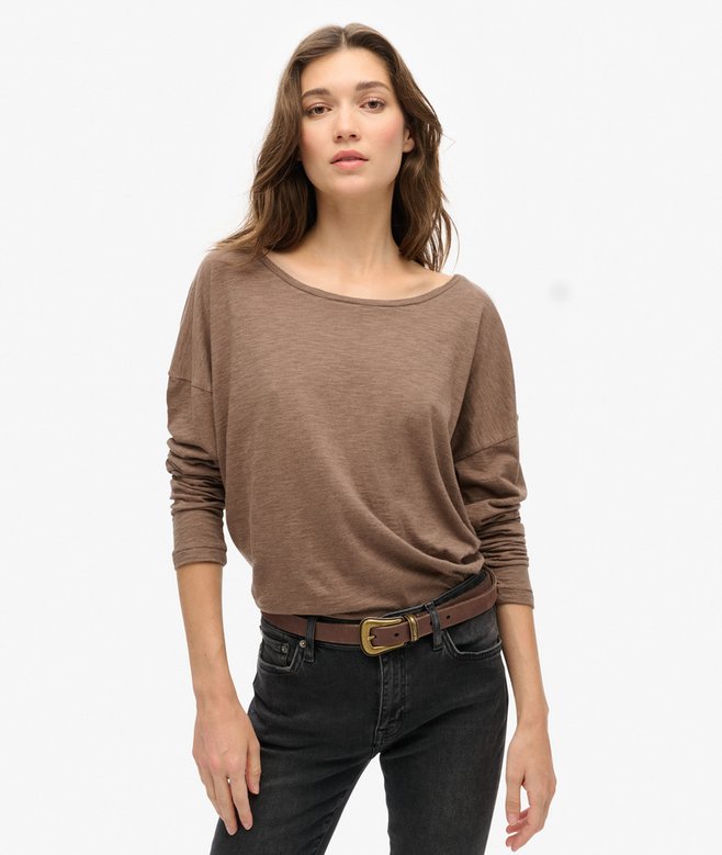 superdry Camiseta de punto de manga larga