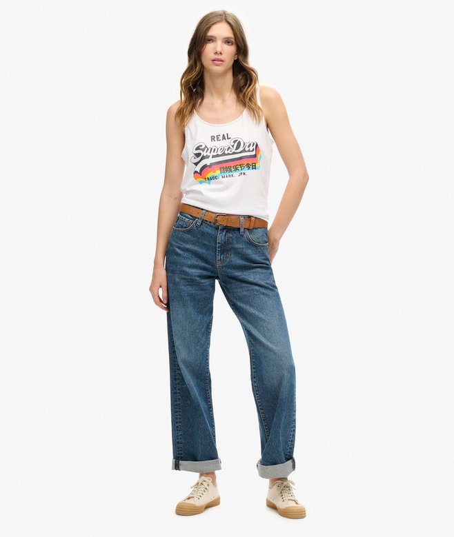 Superdry Camiseta De Tirantes Con Logotipo Vintage