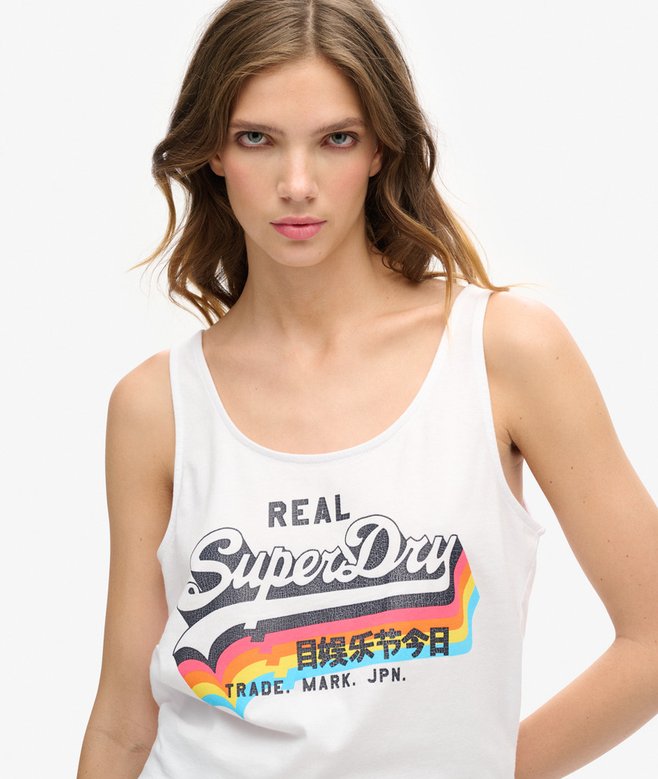 Superdry Camiseta De Tirantes Con Logotipo Vintage