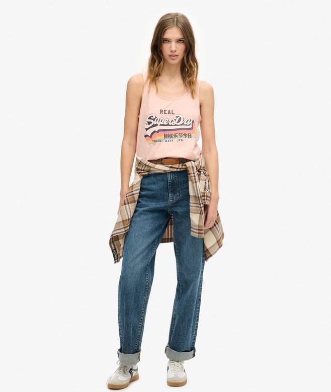 Superdry Camiseta De Tirantes Con Logotipo Vintage