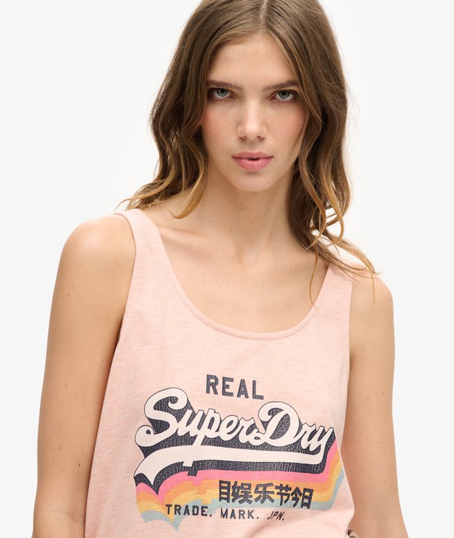 Superdry Camiseta De Tirantes Con Logotipo Vintage