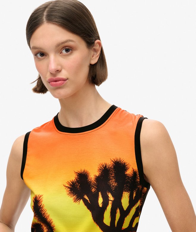 Superdry Camiseta De Tirantes Con Subestampado