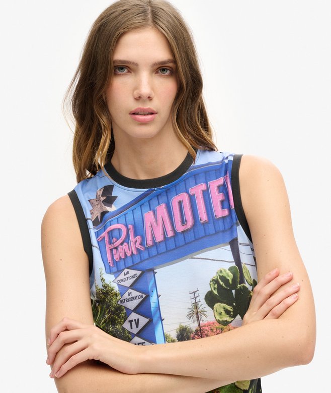 Superdry Camiseta De Tirantes Con Subestampado