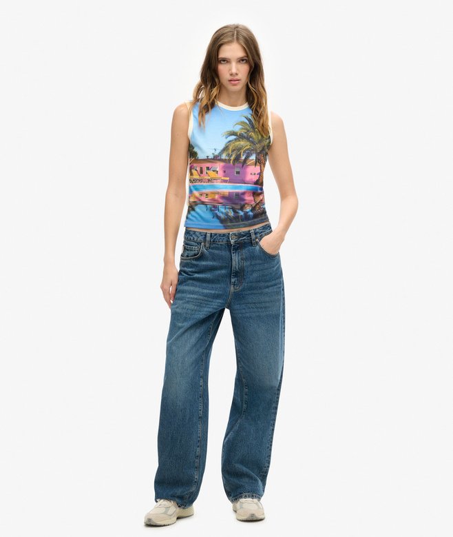 Superdry Camiseta De Tirantes Con Subestampado