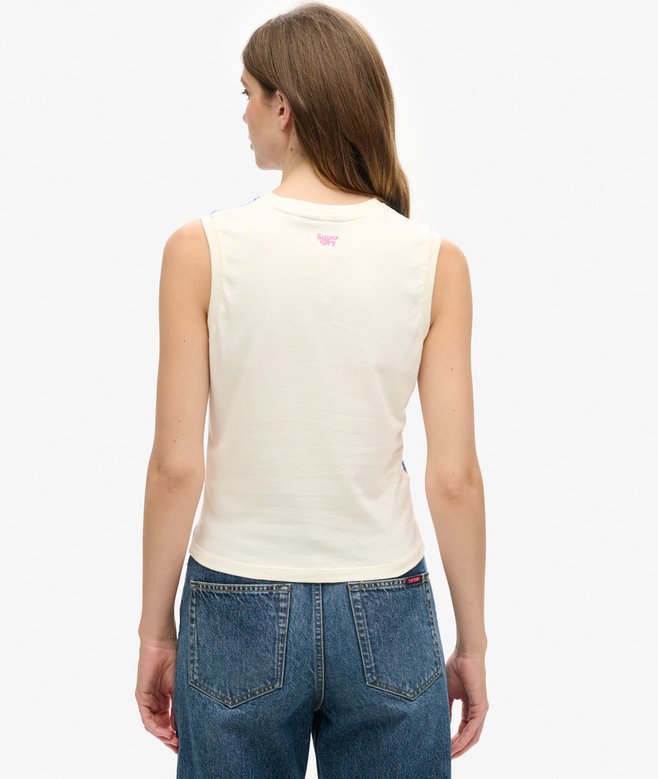 Superdry Camiseta De Tirantes Con Subestampado