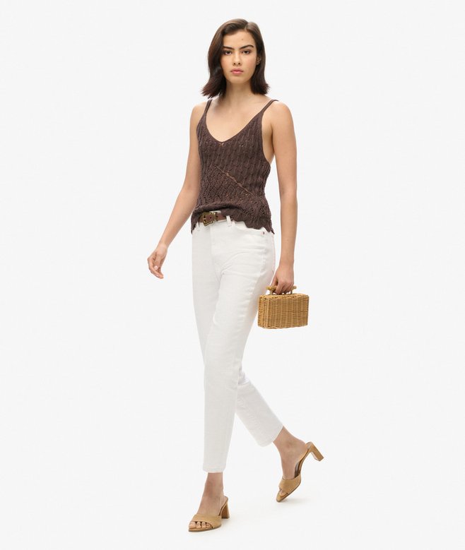 Superdry Camiseta De Tirantes De Ganchillo