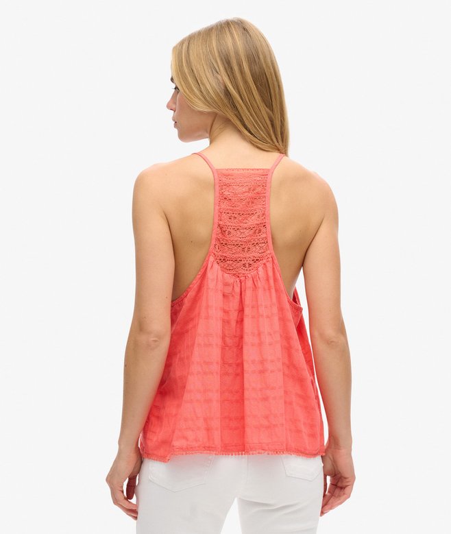 Superdry Camiseta De Tirantes De Playa De Encaje