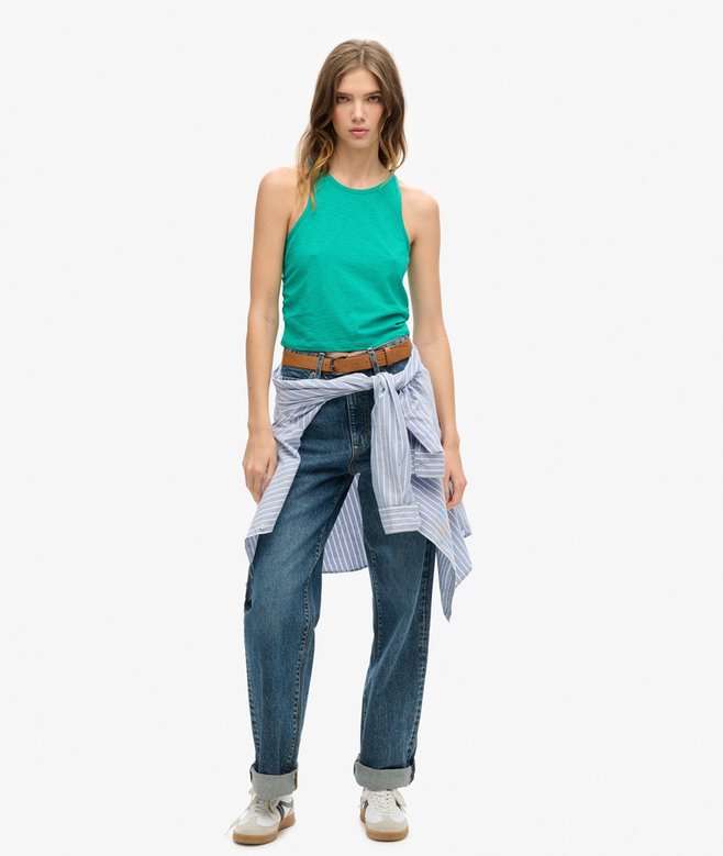 Superdry Camiseta De Tirantes Fruncida