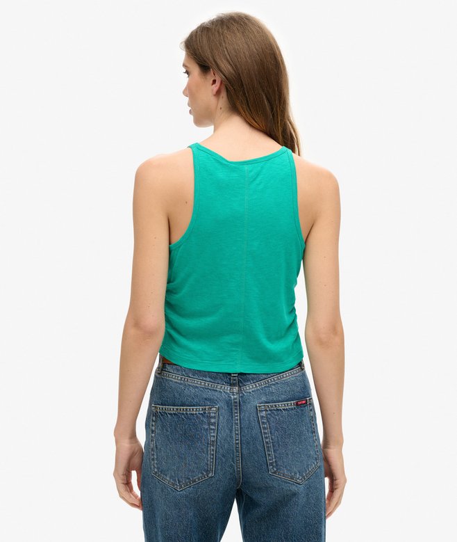 Superdry Camiseta De Tirantes Fruncida