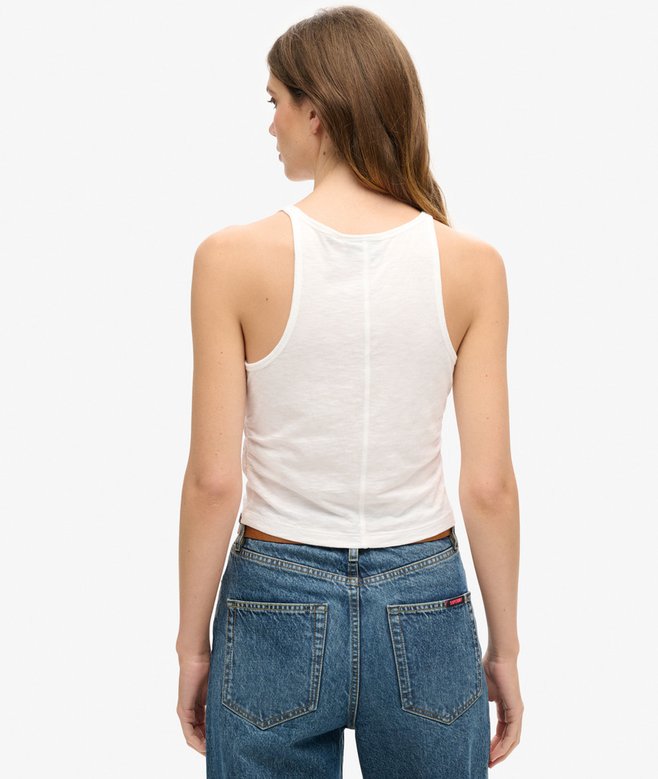 Superdry Camiseta De Tirantes Fruncida