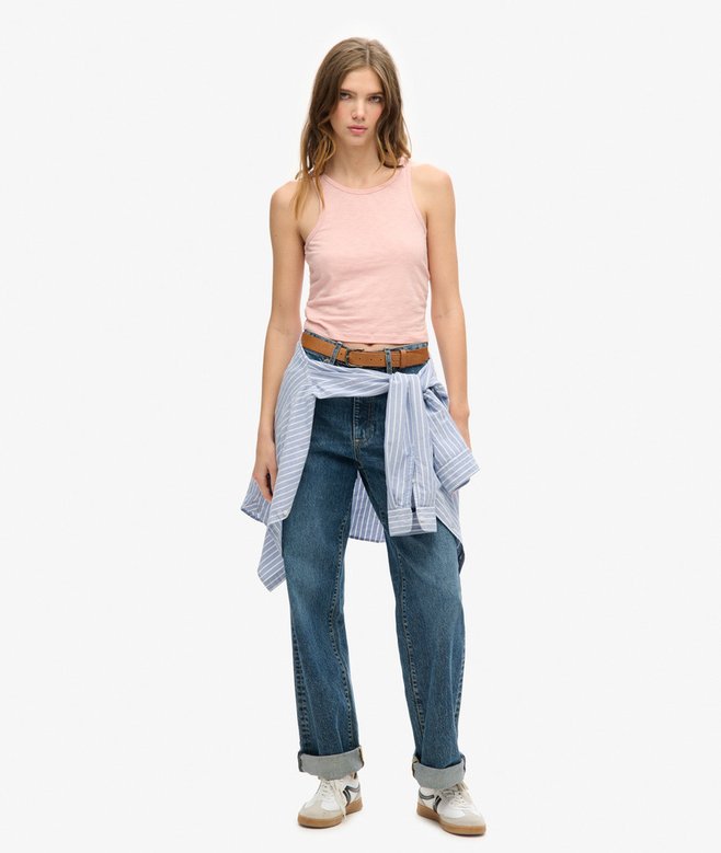 Superdry Camiseta De Tirantes Fruncida