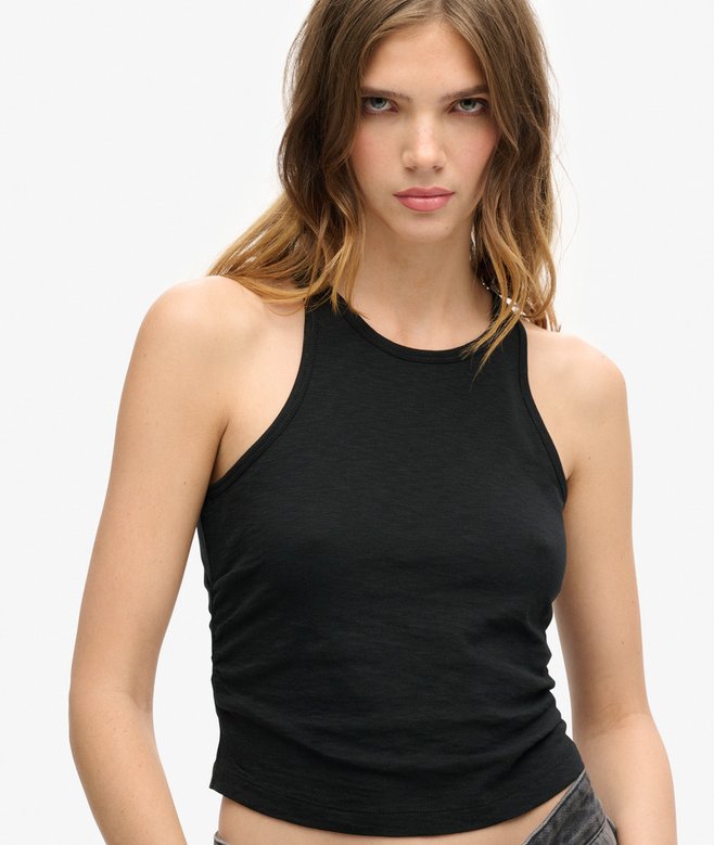 Superdry Camiseta De Tirantes Fruncida