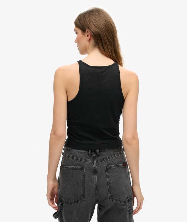 Superdry Camiseta De Tirantes Fruncida