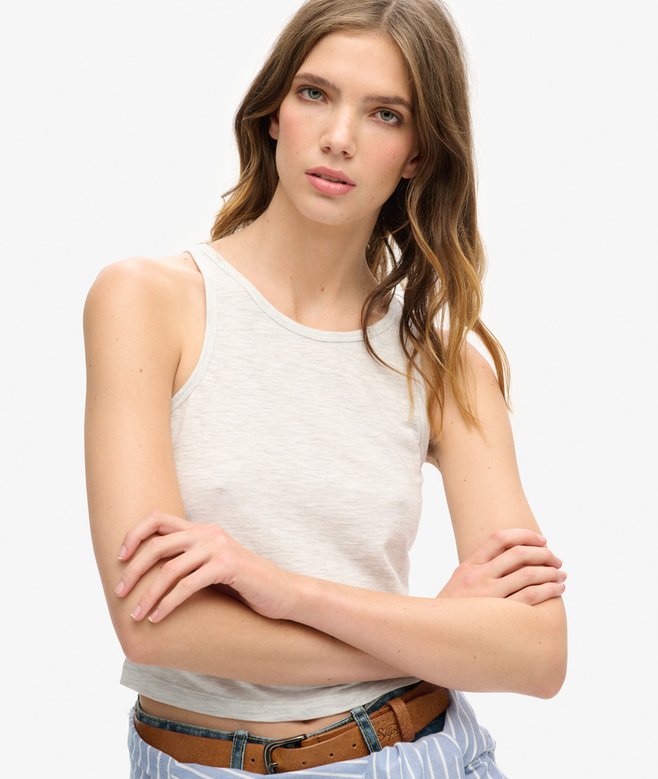 Superdry Camiseta De Tirantes Fruncida