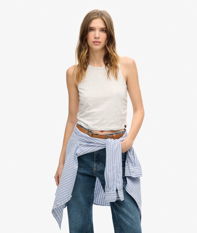 superdry Camiseta de tirantes fruncida