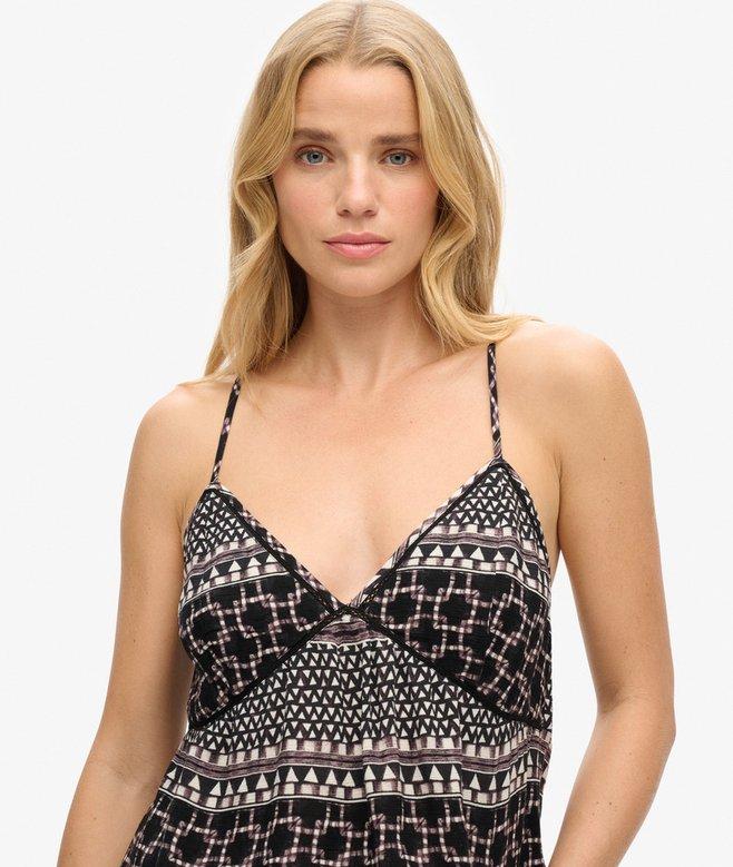 Superdry Camiseta De Tirantes Tejida Estampada