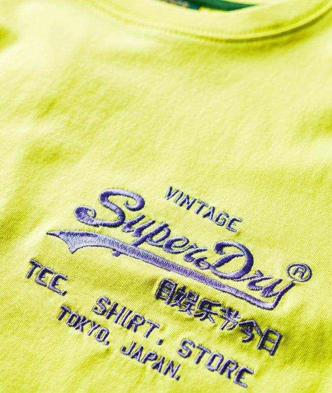 Superdry Camiseta Flúor Con Logo Vintage