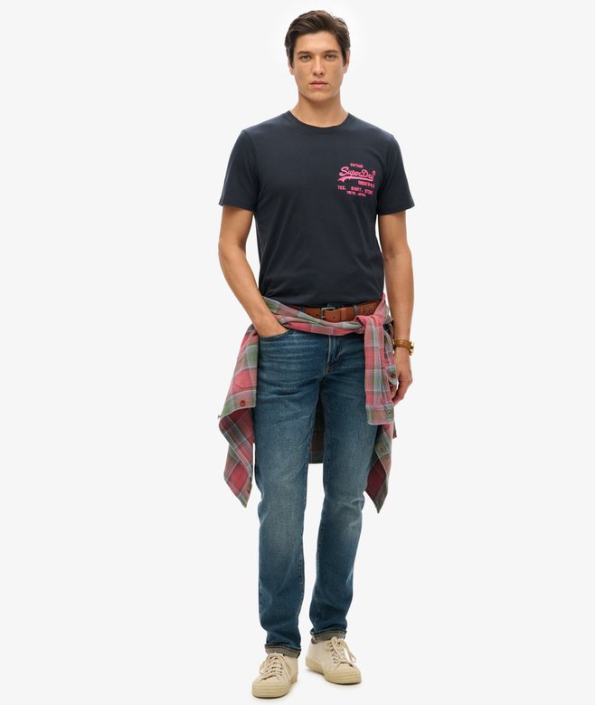 Superdry Camiseta Flúor Con Logo Vintage