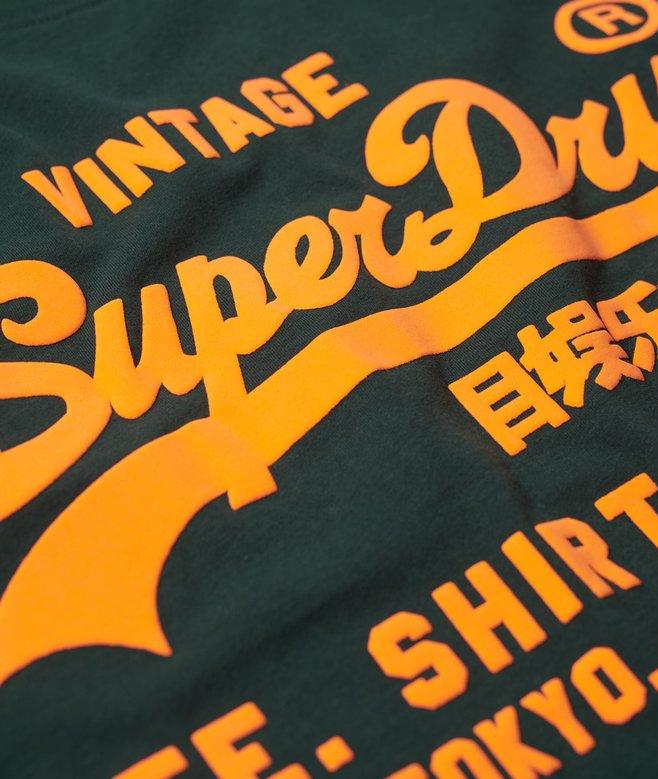 Superdry Camiseta Flúor Con Logo Vintage