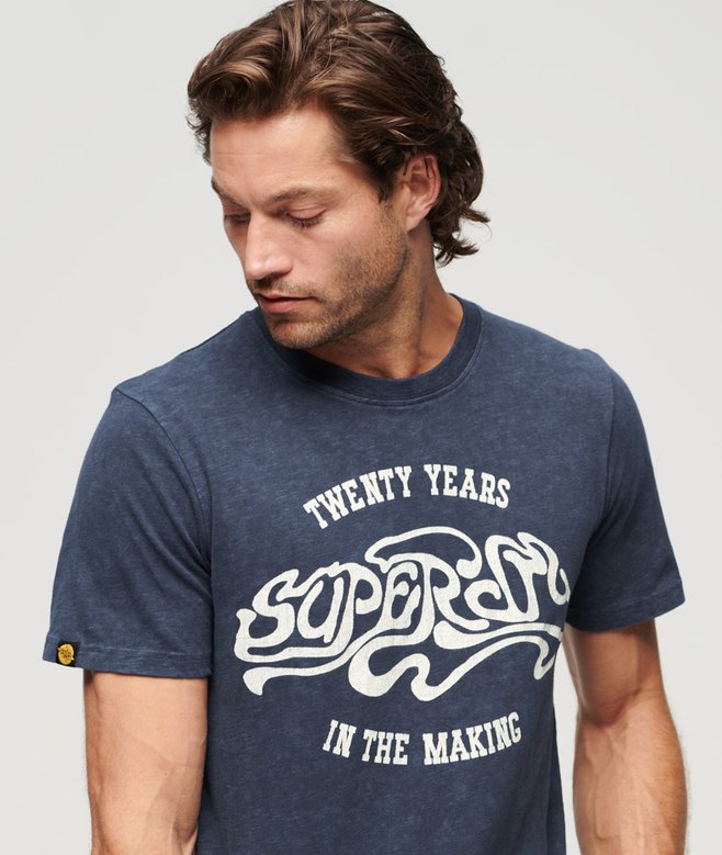 Superdry Camiseta Gráfica 70s Lo-Fi Band