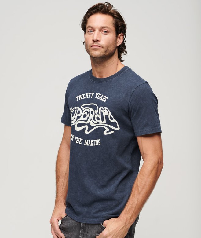 superdry Camiseta gráfica 70s Lo-Fi Band