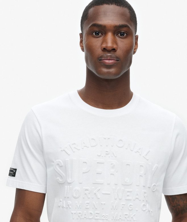 Superdry Camiseta Gráfica Con Logotipo En Relieve
