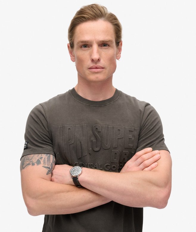 Superdry Camiseta Gráfica Con Logotipo En Relieve